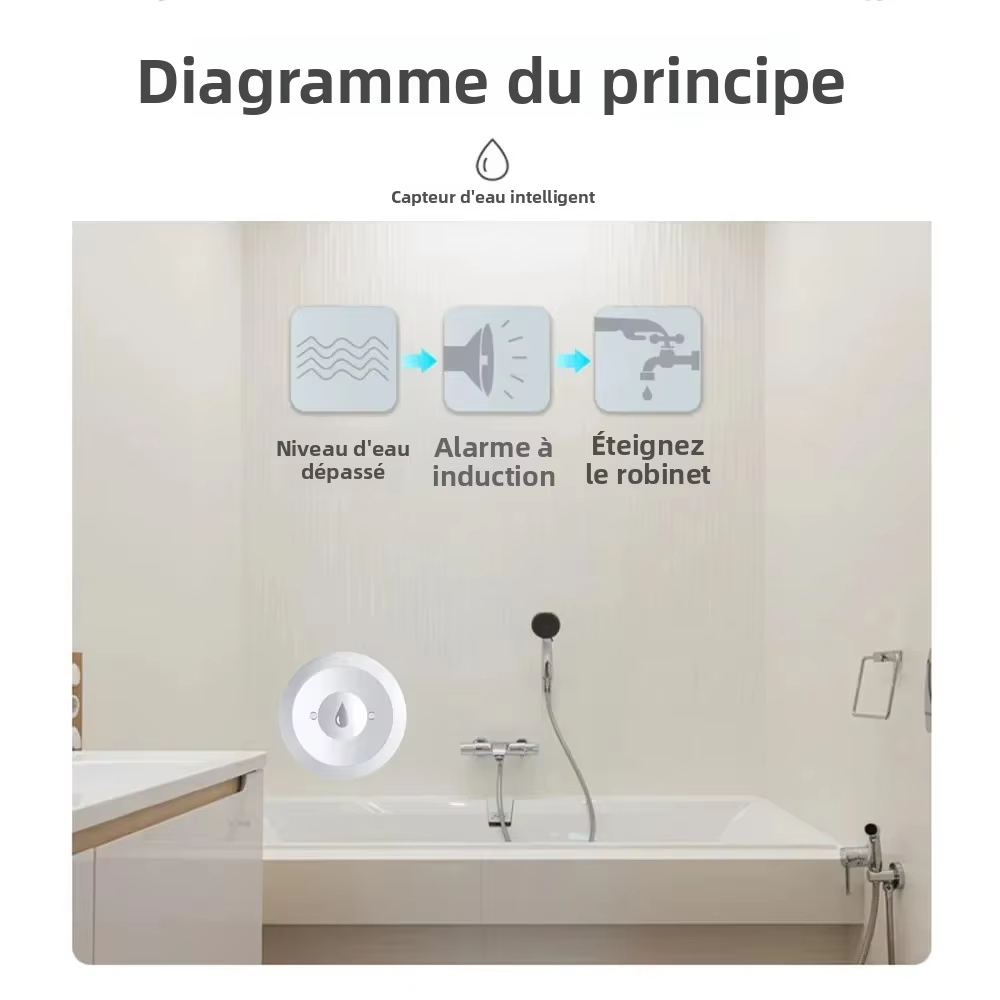 Work with tuya smart life app  - огляд і ціна Water Alarm Sensor