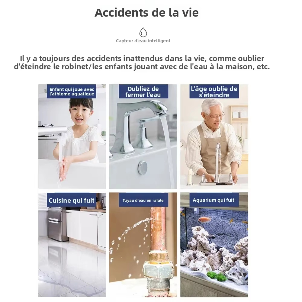 Work with tuya smart life app  - огляд і ціна Water Alarm Sensor