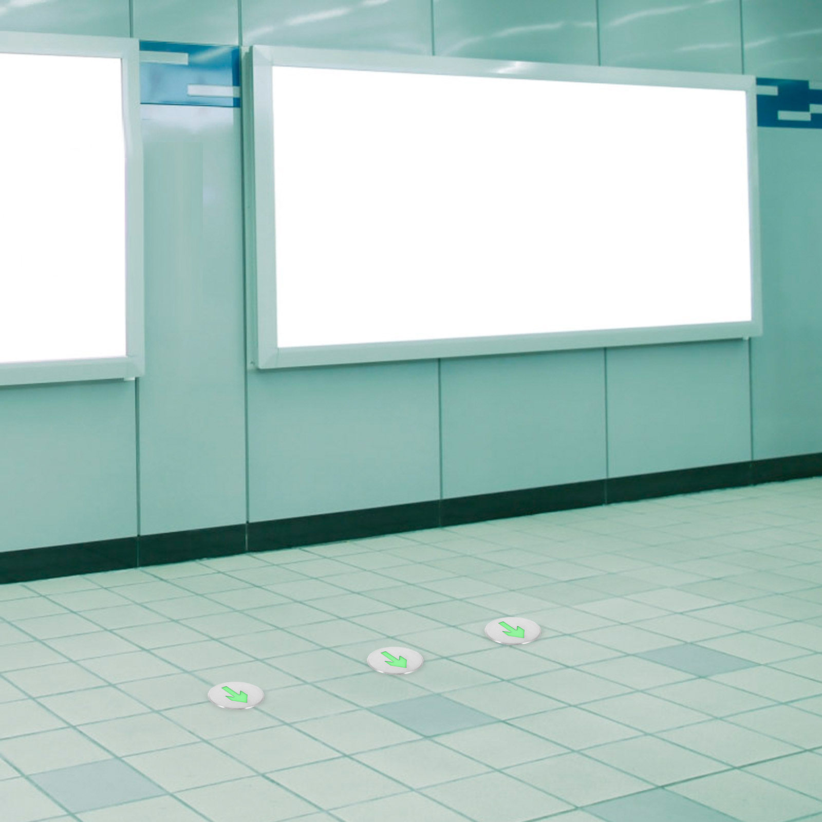 Glowing Arrow Floor Safety Sig - огляд і ціна Emergency Exit Sign