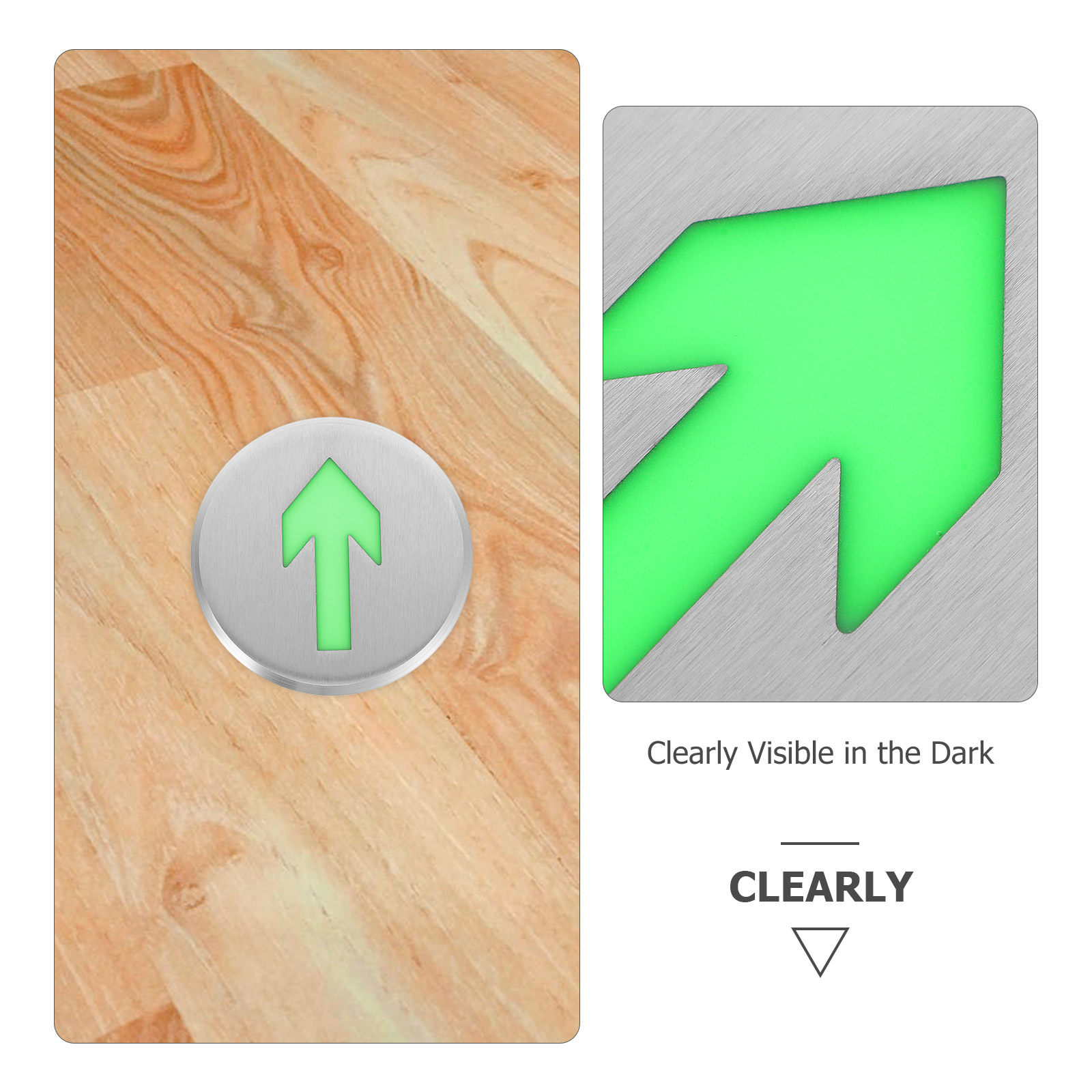 Glowing Arrow Floor Safety Sig - огляд і ціна Emergency Exit Sign